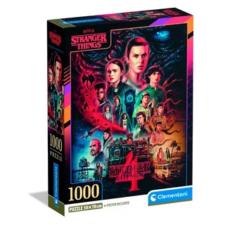 Puzzel - 1000 Stukjes - Stranger Things Seizoen 4 - Puzzel Voor Volwassenen von Clementoni, Ausgabe Mehrfarbig – Schachtel 2 von 2