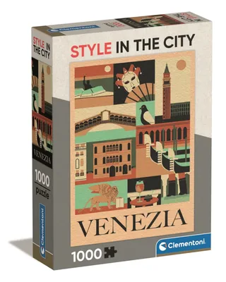 Puzzel - 1000 Stukjes - Style in de Stad Venezia - Puzzel Voor Volwassenen van Clementoni, editie Meerkleurig – doos 2 van 2