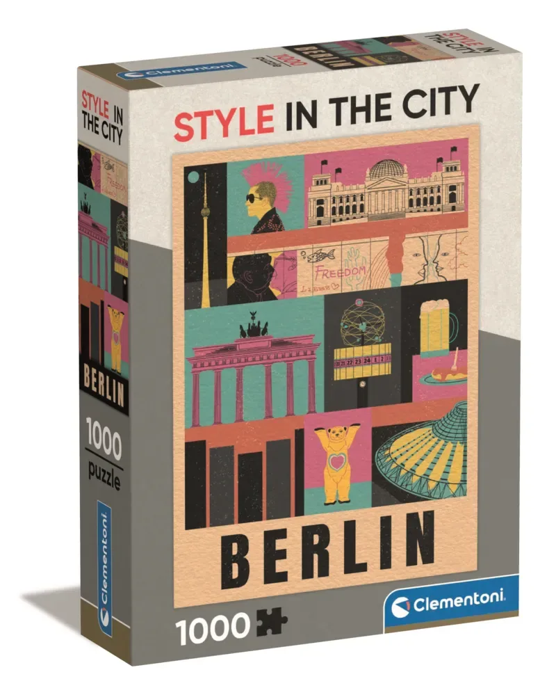 Puzzel - 1000 Stukjes - Style in the City Berlin - Puzzel Voor Volwassenen van Clementoni, editie Meerkleurig – doos 2 van 2