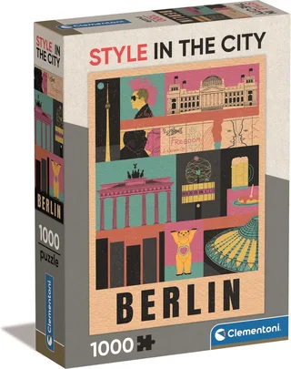 Puzzel - 1000 Stukjes - Style in the City Berlin - Puzzel Voor Volwassenen van Clementoni, editie Meerkleurig – doos 1 van 2