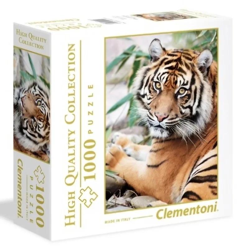 puzzel 1000 stukjes Sumantraanse Tijger - Legpuzzel de Clementoni, édition Multicolore – boîte