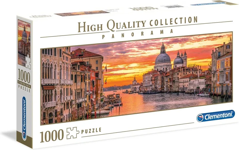 Puzzel - 1000 Stukjes - The Grand Canal-Venice - Puzzel Voor Volwassenen - High Quality Collection de Clementoni, édition Multi kleur – boîte 1 sur 2