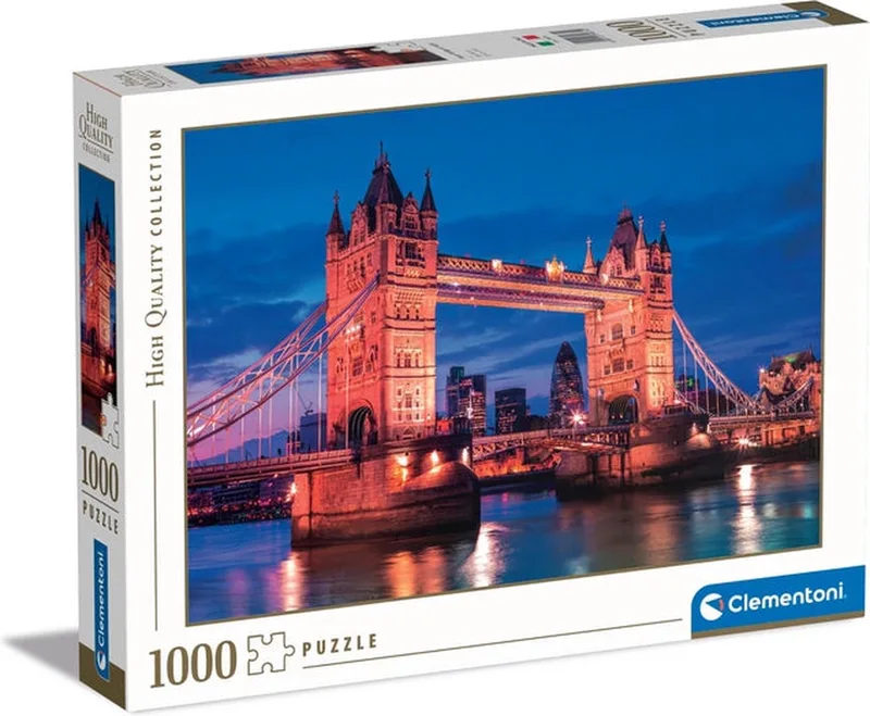 Puzzel - 1000 Stukjes - Tower Bridge Bij Nacht - Puzzel Voor Volwassenen von Clementoni, Ausgabe Multi kleur – Schachtel