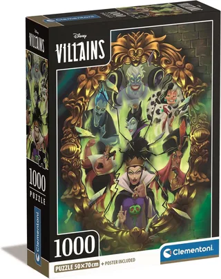 Puzzel - 1000 Stukjes - Villains - Puzzel Voor Volwassenen - Special Series License van Clementoni, editie Meerkleurig – doos 1 van 2