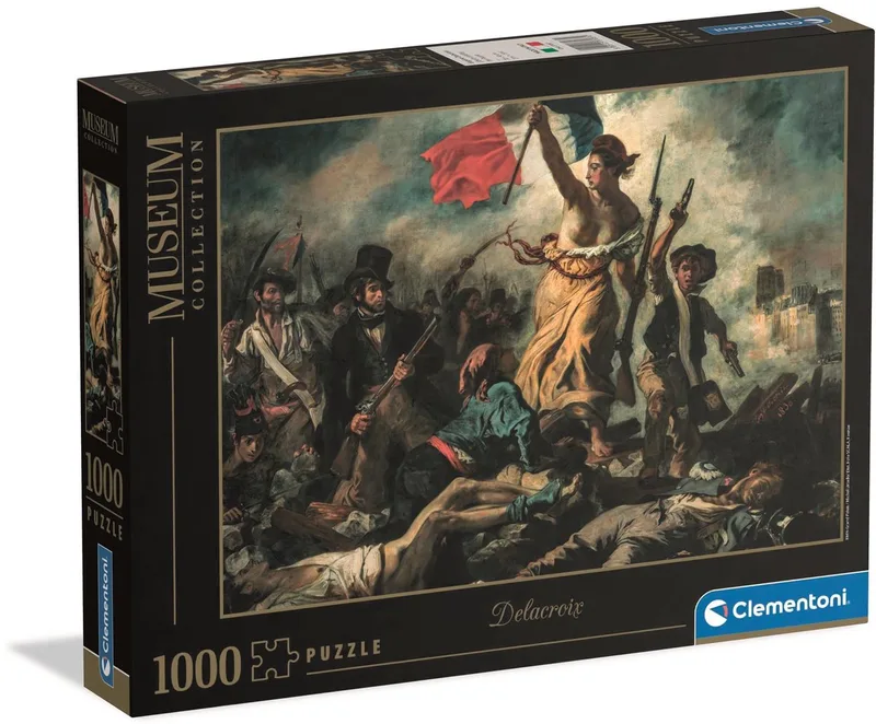 Puzzel - 1000 Stukjes - Vrijheid leidt het volk - Puzzel Voor Volwassenen van Clementoni, editie Meerkleurig – doos