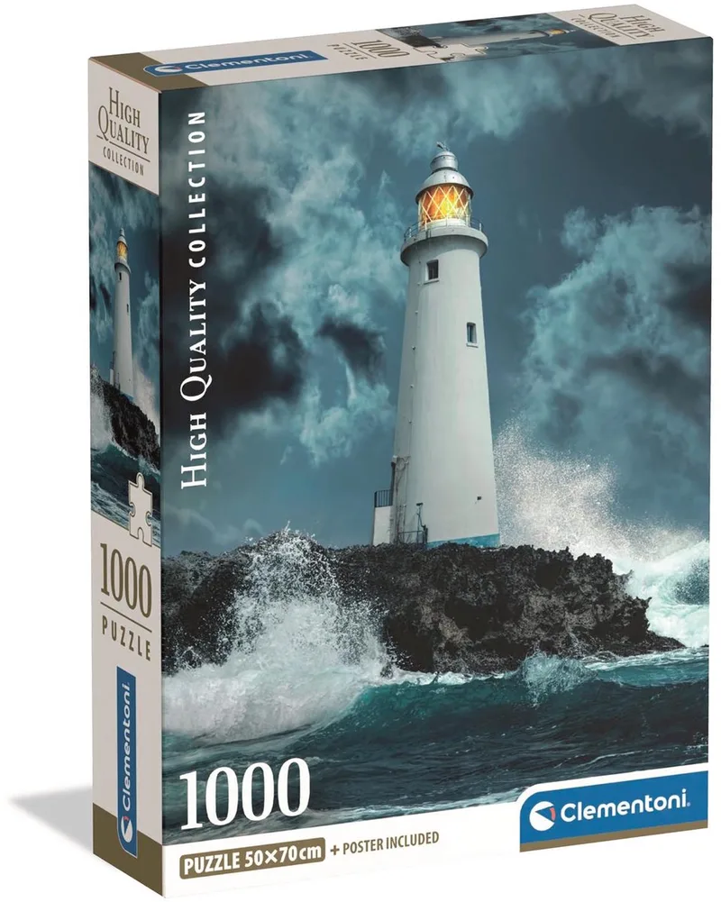 Puzzel - 1000 Stukjes - Vuurtoren in de Storm - Puzzel Voor Volwassenen - High Quality Collection von Clementoni, Ausgabe Mehrfarbig – Schachtel