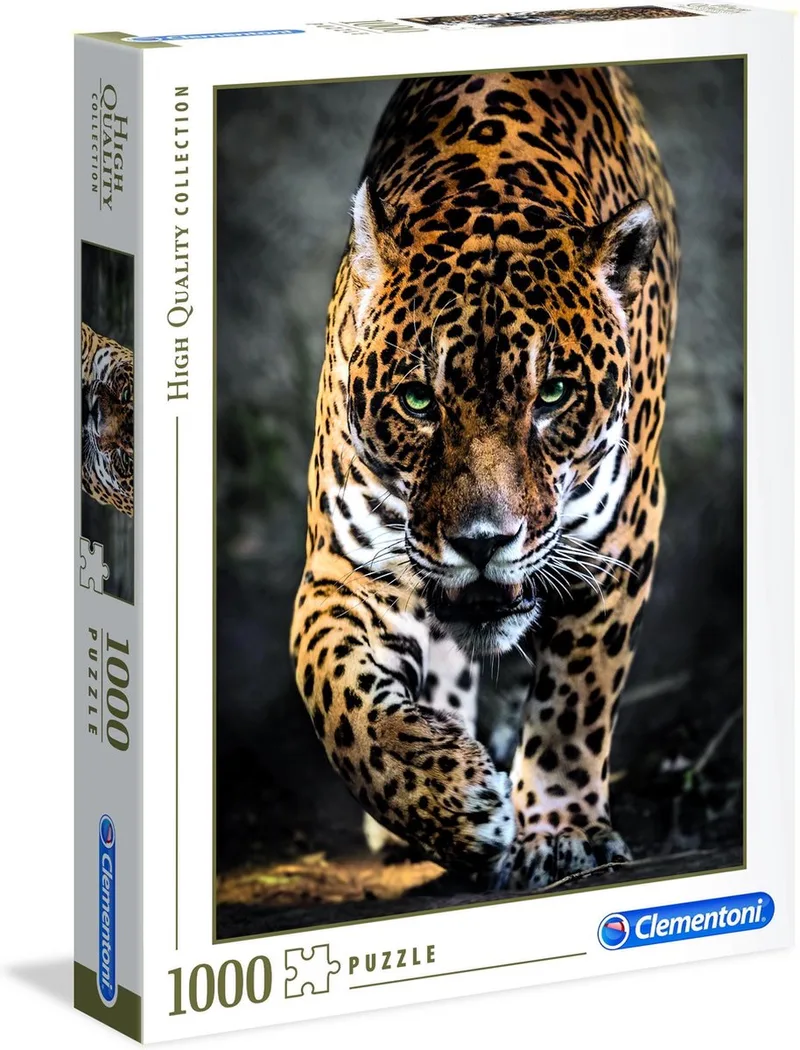 Puzzel - 1000 Stukjes - Walk of the Jaguar - Puzzel Voor Volwassenen - High Quality Collection van Clementoni, editie Multi kleur – doos
