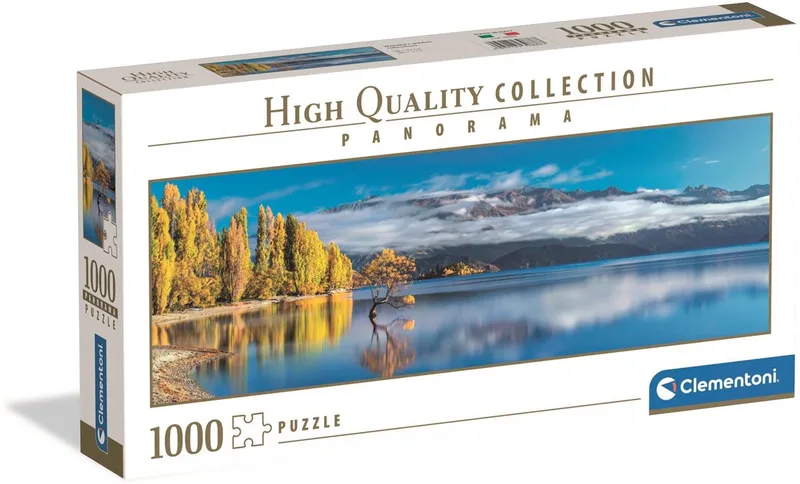 Puzzel - 1000 Stukjes - Wanaka's Golden Reflect - Puzzel Voor Volwassenen - High Quality Collection van Clementoni, editie Meerkleurig – doos