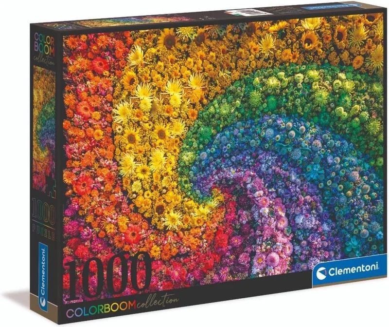 Puzzel 1000 Stukjes Whirl - Colorboom, Puzzel Voor Volwassenen en Kinderen, 14-99 jaar, 39594 from Clementoni, Multicolour edition – box