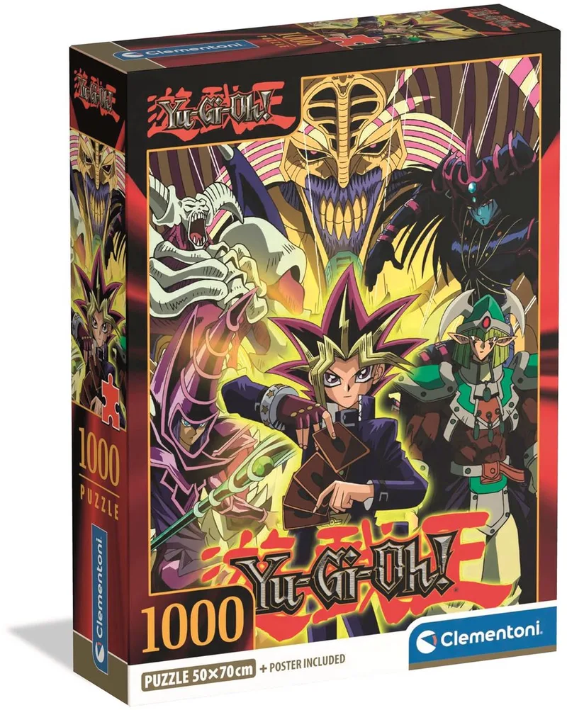Puzzel - 1000 stukjes - Yu-Gi-Oh! - met poster - Portrait - vanaf 18 jaar from Clementoni, Multicolour edition – box