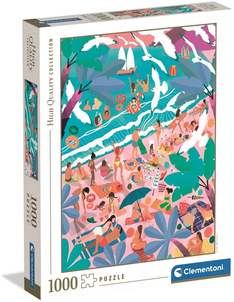 Puzzel - 1000 Stukjes - Zondag Aan Het Strand - Puzzel Voor Volwassenen - High Quality Collection von Clementoni, Ausgabe Mehrfarbig – Schachtel