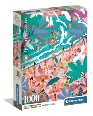 Puzzel - 1000 Stukjes - Zondag Op Het Strand - Puzzel Voor Volwassenen - High Quality Collection van Clementoni, editie Meerkleurig – doos 2 van 2