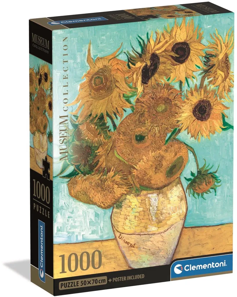 Puzzel - 1000 Stukjes - Zonnebloemen Museum - Puzzel Voor Volwassenen de Clementoni, édition Multicolore – boîte