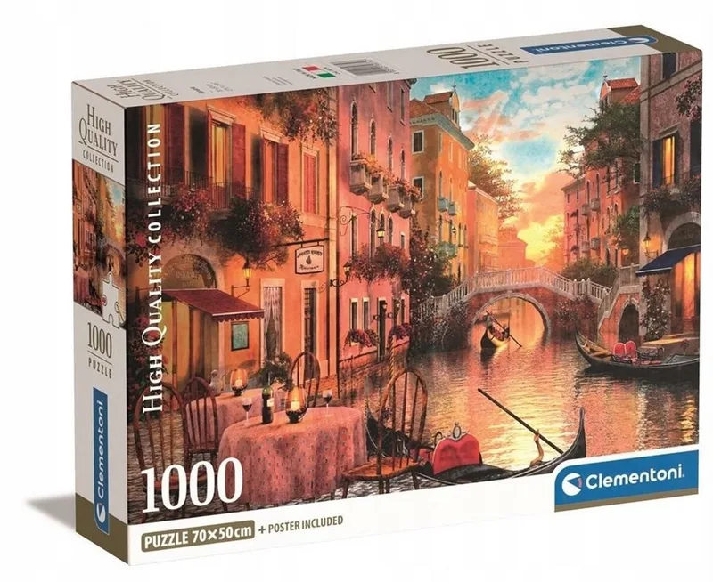 Puzzel 1000 Stukken - Venetië Compact van Clementoni – doos