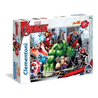 Puzzle Les Avengers Marvel 104 Pièces de Clementoni, édition Multi kleur – boîte 2 sur 2