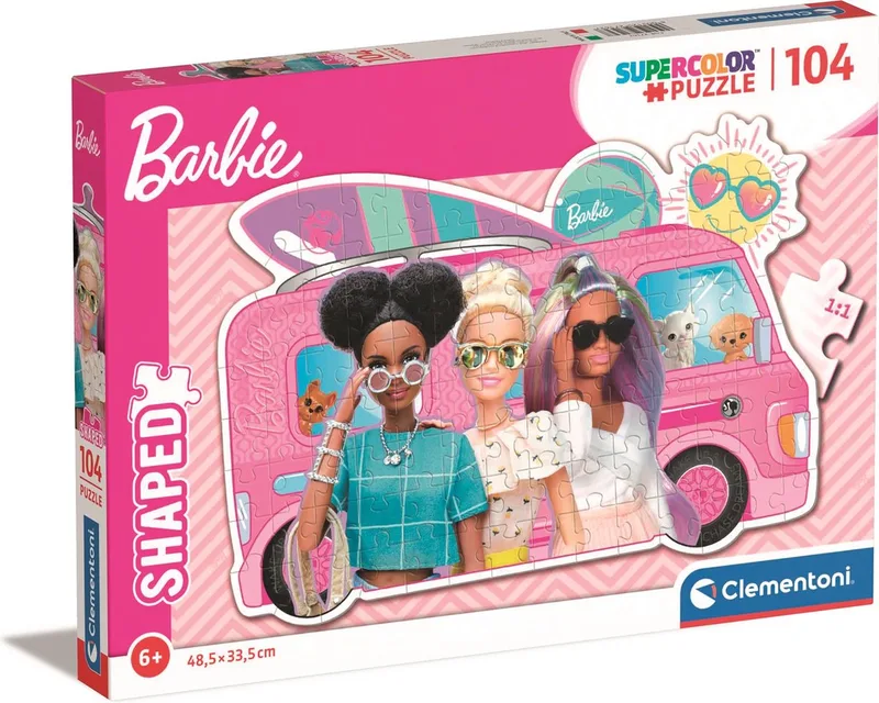 Puzzel - 104 Stukjes - Barbie - Kinderpuzzel - Vanaf 6 Jaar from Clementoni, Supercolor1 edition – box 1 of 2