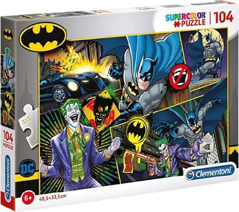 Puzzel - 104 Stukjes - Batman - Kinderpuzzel de Clementoni, édition Multicolore – boîte