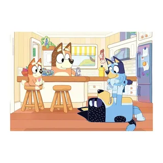 Puzzel - 104 Stukjes - Bluey - Puzzel Voor Kinderen - Vanaf 6 Jaar van Clementoni, editie Blauw – doos 3 van 3