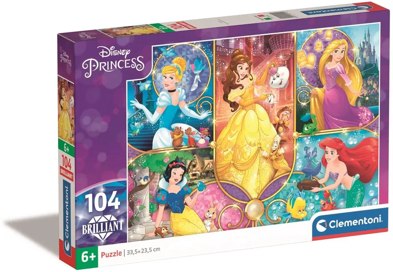 Puzzel - 104 Stukjes - Briljant Prinses - Puzzel Voor Kinderen - Vanaf 6 Jaar van Clementoni, editie Multi kleur – doos