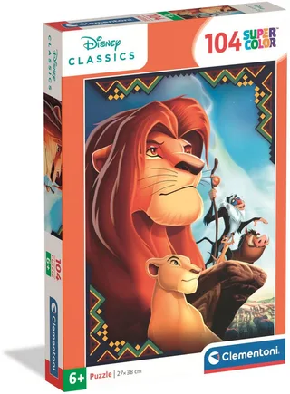 Puzzel - 104 Stukjes - Disney Lion King - Kinderpuzzel - Vanaf 6 jaar from Clementoni, Multicolour edition – box 1 of 2