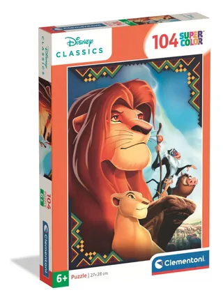 Puzzel - 104 Stukjes - Disney Lion King - Kinderpuzzel - Vanaf 6 jaar from Clementoni, Multicolour edition – box 2 of 2