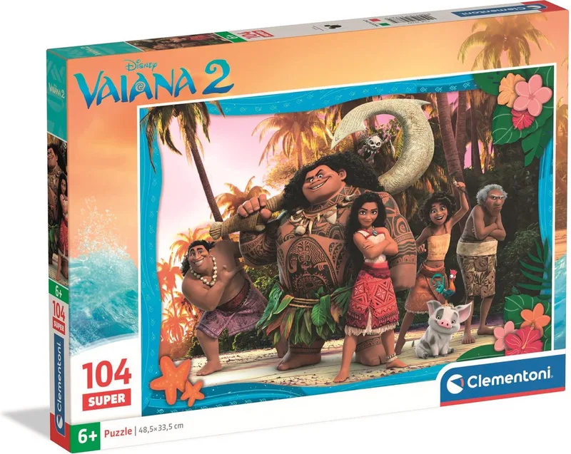 Puzzel - 104 Stukjes - Disney Nieuwe Kerstfilm - Kinderpuzzel - Vanaf 6 Jaar van Clementoni, editie Meerkleurig – doos