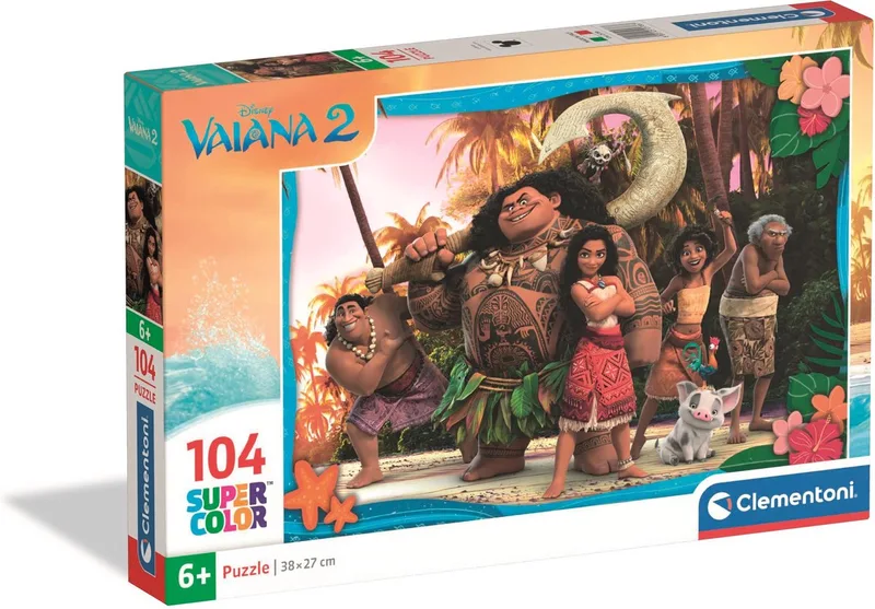 Puzzel - 104 Stukjes - Disney Nieuwe Kerstfilm - Kinderpuzzel - Vanaf 6 Jaar från Clementoni, utgåva Flerfärgad – kartong