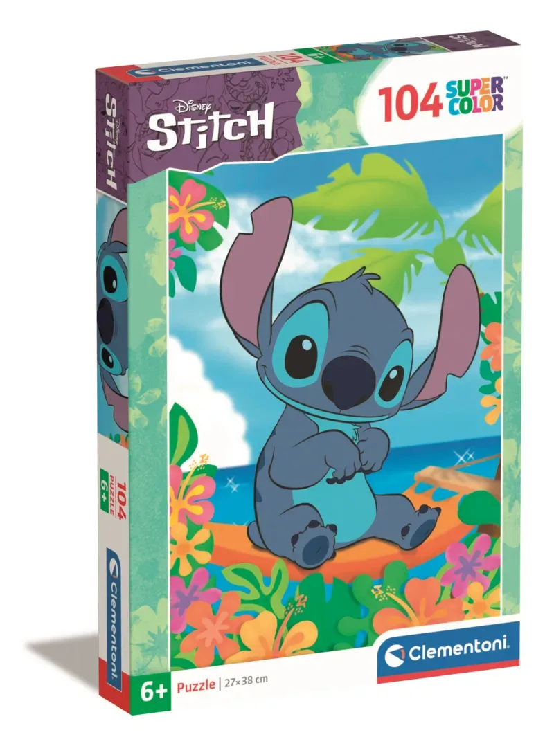 Puzzel - 104 Stukjes - Disney Stitch - Puzzel Voor Kinderen van Clementoni, editie Meerkleurig – doos 2 van 2