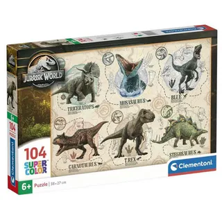 Puzzel - 104 Stukjes - Jurassic World - Puzzel Voor Kinderen - Vanaf 6 Jaar van Clementoni, editie Meerkleurig – doos 2 van 2