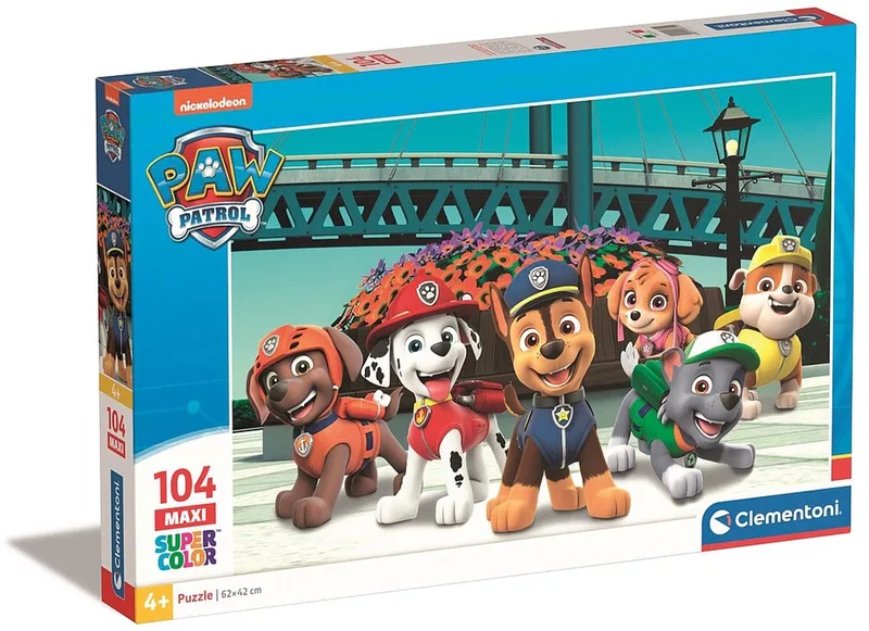 Puzzel - 104 Stukjes - Paw Patrol - Kinderpuzzel vanaf 6 Jaar from Clementoni, Multicolour edition – box