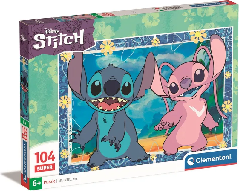 le Puzzle européen Made in Italie Puzzle Stitch - 100 à 149 pièces de Clementoni, édition Supercolor1 – boîte 1 sur 2