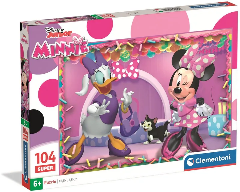 Puzzel - 104 Stukjes - Super Minnie - Kinderpuzzel - Vanaf 6 Jaar von Clementoni, Ausgabe Mehrfarbig – Schachtel