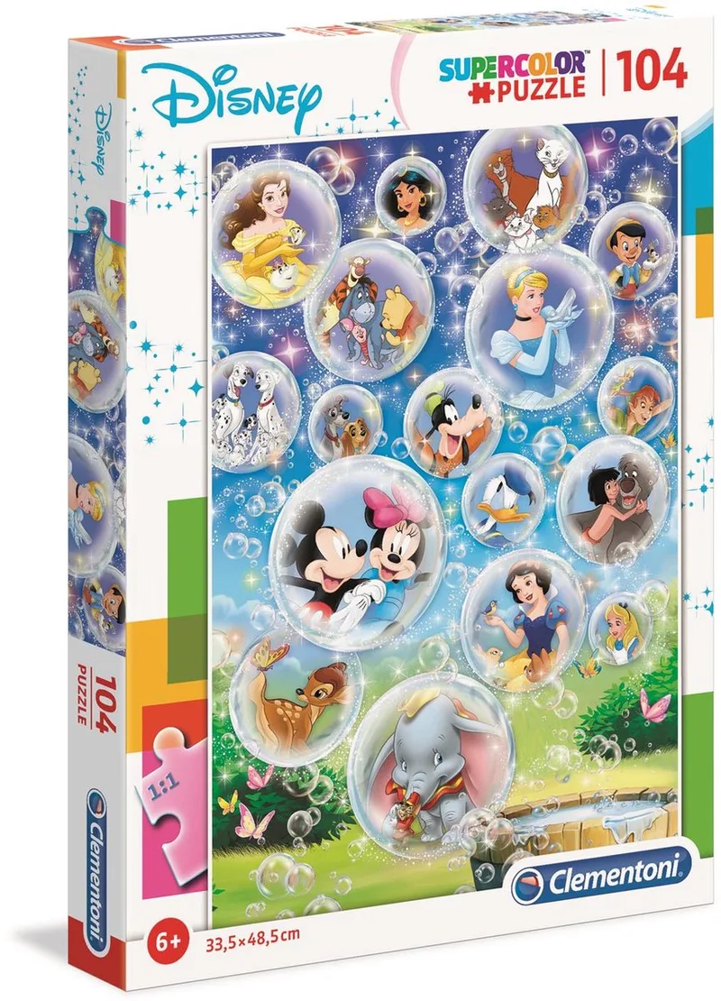 Puzzel - 104 Stukjes - Superkleur Karakters - Puzzel Voor Kinderen - Vanaf 6 Jaar van Clementoni, editie Multi kleur – doos 1 van 2