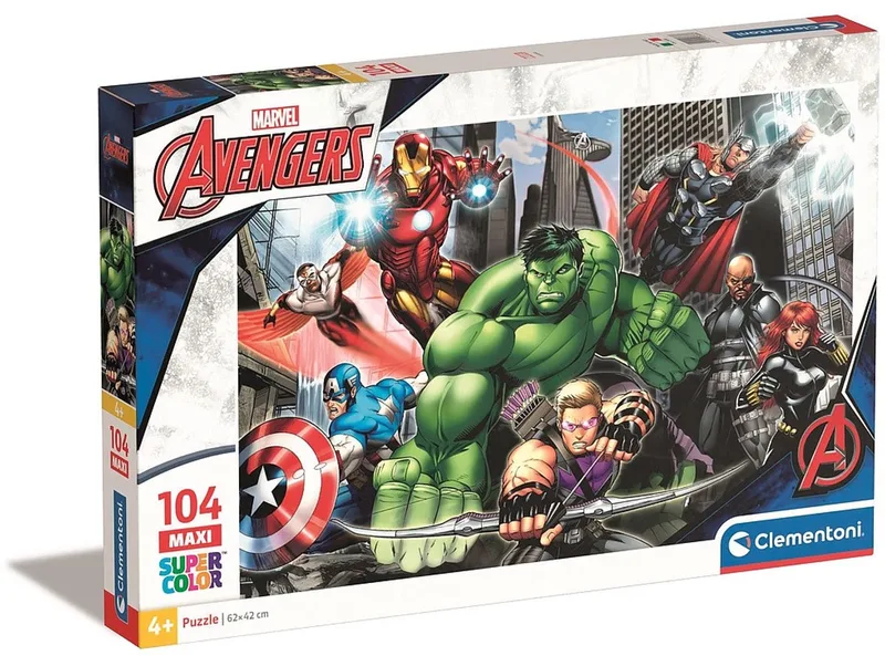 Puzzel - 104 Stukjes - The Avengers - Puzzel Voor Kinderen vanaf 3 Jaar from Clementoni, Multicolour edition – box