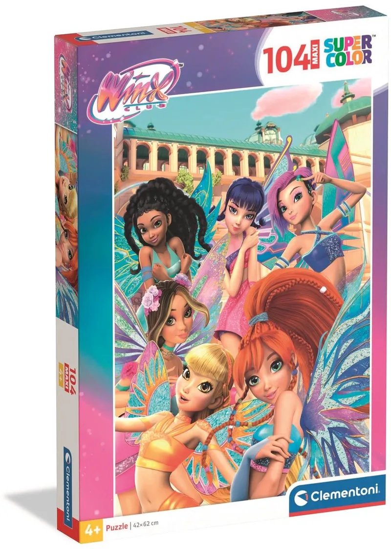 Puzzel - 104 Stukjes - Winx club - Kinderpuzzel vanaf 4 jaar from Clementoni, Multicolour edition – box
