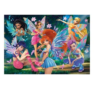 Puzzel - 104 Stukjes - Winx Club - Super Color - vanaf 6 jaar de Clementoni, édition Multicolore – boîte 2 sur 3