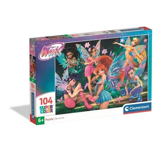 Puzzel - 104 Stukjes - Winx Club - Super Color - vanaf 6 jaar de Clementoni, édition Multicolore – boîte 3 sur 3