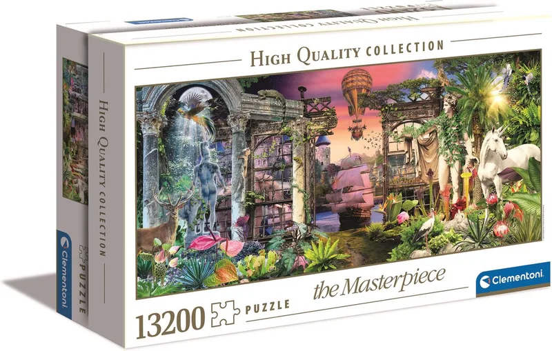 Puzzel - 13200 Stukjes - Fantasiewereld Panorama - Puzzel Voor Volwassenen - High Quality Collection fra Clementoni, Multi kleur-udgave – æske