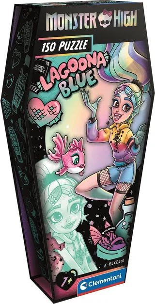 Puzzel - 150 Stukjes - Monster High Coffin Pack Lagoona Blue - Puzzel Voor Kinderen from Clementoni, Multicolour edition – box 1 of 2