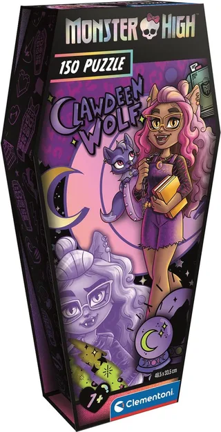 Puzzel - 150 Stukjes - Monster High Coffin Pack - Voor Kinderen Vanaf 7 Jaar fra Clementoni, Flerfarvet-udgave – æske 1 af 2