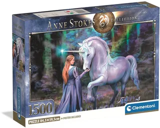 Puzzel - 1500 Stukjes - Anne Stokes Bluebell Wood - Puzzel Voor Volwassenen de Clementoni, édition Multicolore – boîte 1 sur 6
