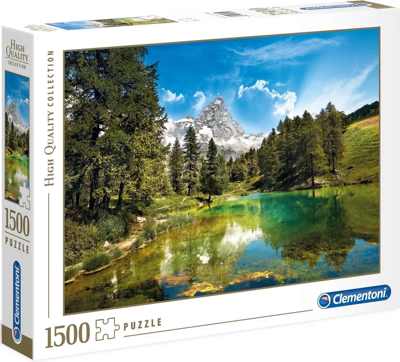 Puzzel - 1500 Stukjes - Blue Lake - Puzzel Voor Volwassenen - High Quality Collection from Clementoni, Multi kleur edition – box 1 of 2