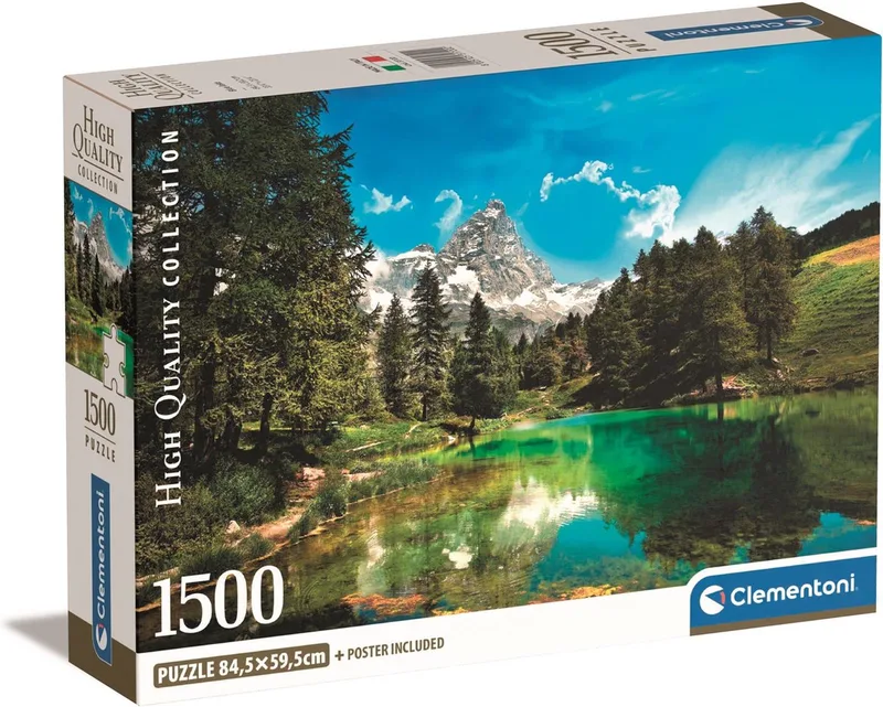 Puzzel - 1500 Stukjes - Blue Lake - Puzzel Voor Volwassenen de Clementoni, édition Multicolore – boîte 1 sur 2
