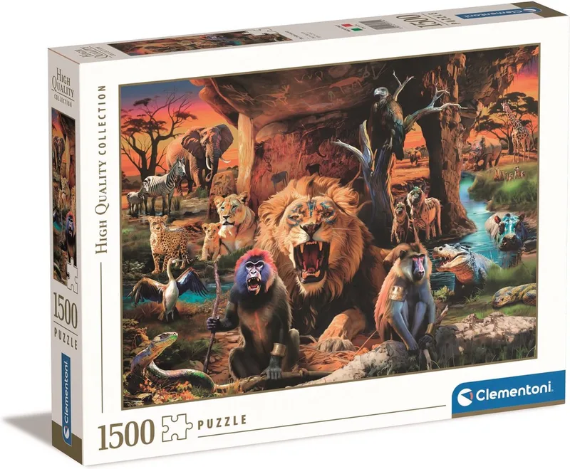 Puzzel - 1500 Stukjes - Dieren Thema - Puzzel Voor Volwassenen - High Quality Collection fra Clementoni, Flerfarvet-udgave – æske