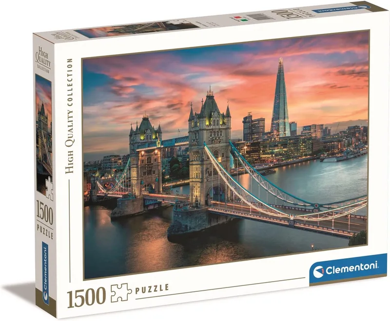 Puzzel - 1500 Stukjes - London Twilight - Puzzel Voor Volwassenen - High Quality Collection from Clementoni, Multi kleur edition – box