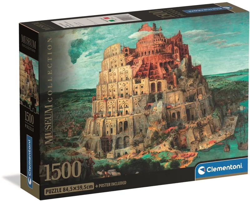Puzzel - 1500 Stukjes - Museum Babel Tower - Puzzel Voor Volwassenen van Clementoni, editie Meerkleurig – doos