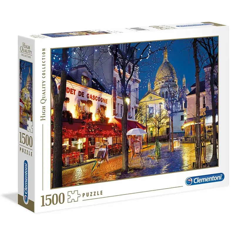 Puzzel - 1500 Stukjes - Paris Montmartre - Puzzel Voor Volwassenen - High Quality Collection van Clementoni, editie Multi kleur – doos 2 van 2