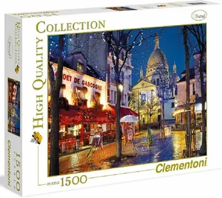 Puzzel - 1500 Stukjes - Paris Montmartre - Puzzel Voor Volwassenen - High Quality Collection van Clementoni, editie Multi kleur – doos 1 van 2