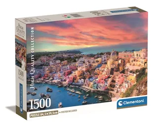 Puzzel - 1500 Stukjes - Picturesque Procida Island - Puzzel Voor Volwassenen from Clementoni, Multicolour edition – box 2 of 2