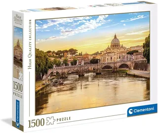 le Puzzle européen Made in Italie Puzzle Rome - 1500 pièces de Clementoni, édition Multicolore – boîte 2 sur 2